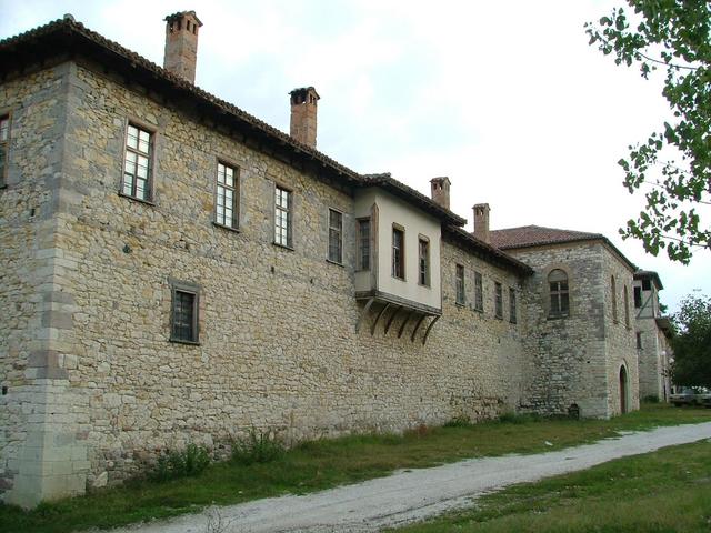 The walls of the Monastery.