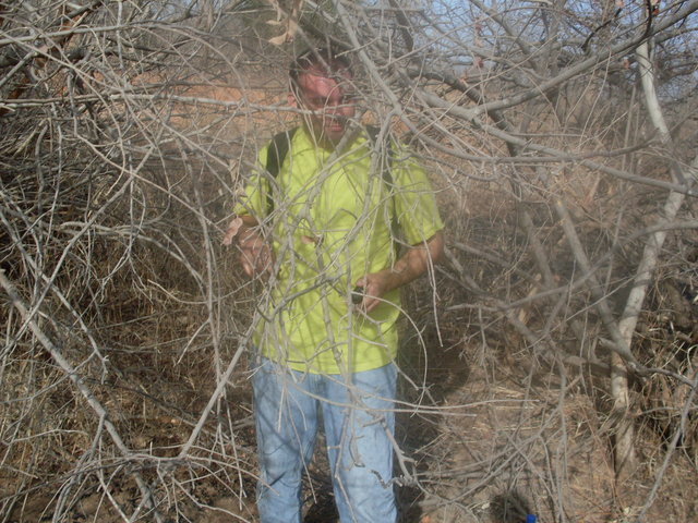 Jim standing on the Confluence