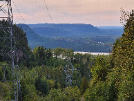 #7: looking down towards the lake on the way to the confluence