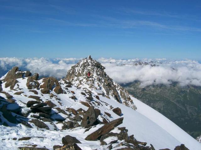 Crest forming the border between Switzerland and France