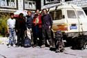 #2: Our group with jeep (left to right): the guide, driver, Kasper, Mireille, Greg.