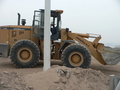 #3: Bulldozer on dirt track near confluence