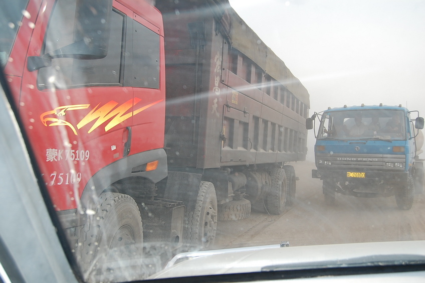 Quarry Trucks ruled the riverbed