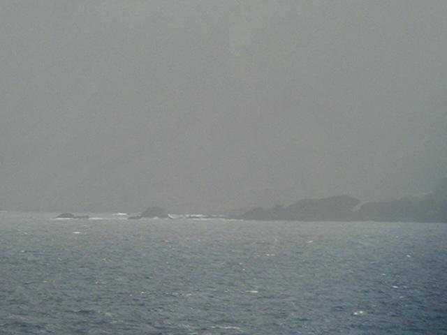 Rocks fringing the bay of Porto da Faja de Água