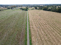 #10: View South (from the road, 180m East of the point) from a height of 50m