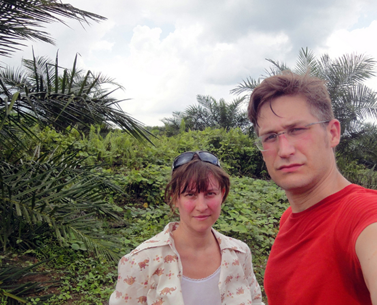 Katharina and Philipp at the confluence