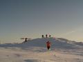 #4: Crew locating the Pole by GPS (The striped pole is strictly for tourists)