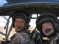 #9: Myself with my pilot in the helicopter