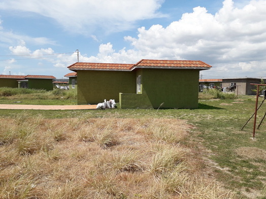 #1: Looking west to the house where the point is located