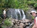 #3: How do we get up this waterfall?  Rob (left), Mitch (right)