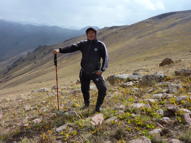 Baish at his first confluence point which he might have passed while out looking for sheep og hunting wolves