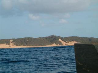 #1: Facing NNW: The lighthouse on Inhaca just visible on the horizon.