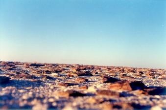 #1: The contrasting firm surface at the Confluence – view east