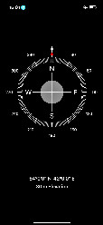 #6: Screenshot from iPhone Compass Application