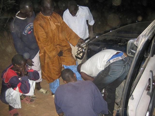 "Schwatte" who helped us change the tire