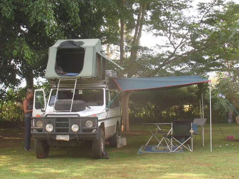 Camp site at the Bujagali falls