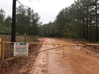 #6: Gate blocking entry to the confluence point. 