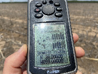 #2: GPS reading at the confluence point. 