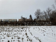 #2: Looking back northward at train passing westward, en route to confluence