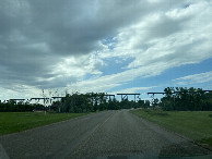 #10: The amazing high trestle bridge in Valley City to the south of the confluence point.