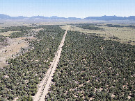 #9: View East, from 120m above the point