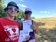 #7: Joseph and Janell Kerski at the confluence point. 