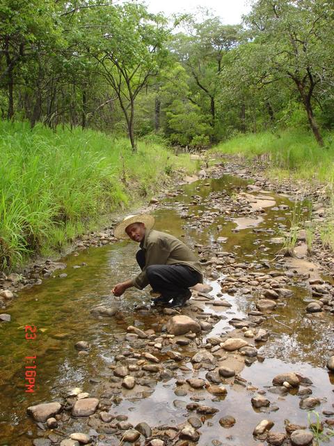 Joshua at stream near DC