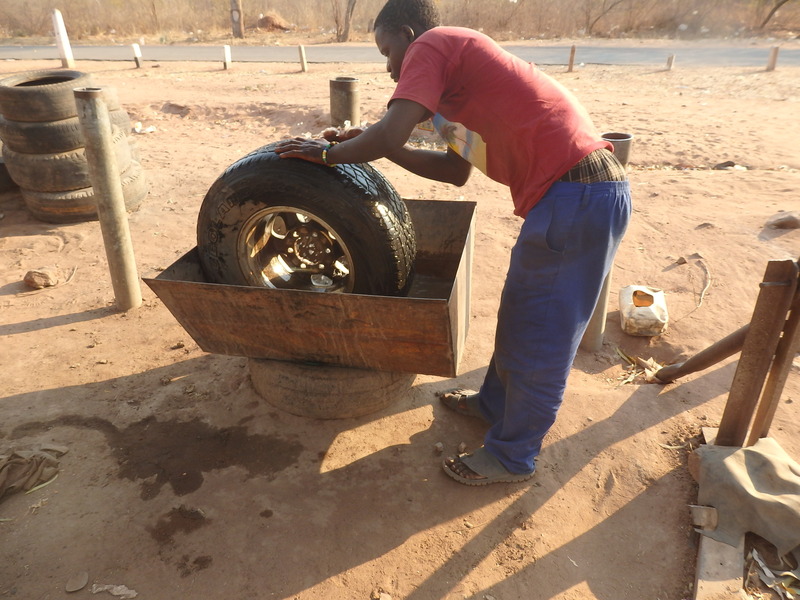 Fixing the tyre