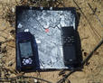 #9: Picture of aerial photo of area with red dot at location of degree confluence.