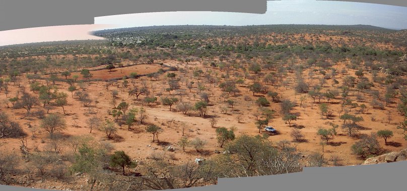 View 35 m above the plain towards the South